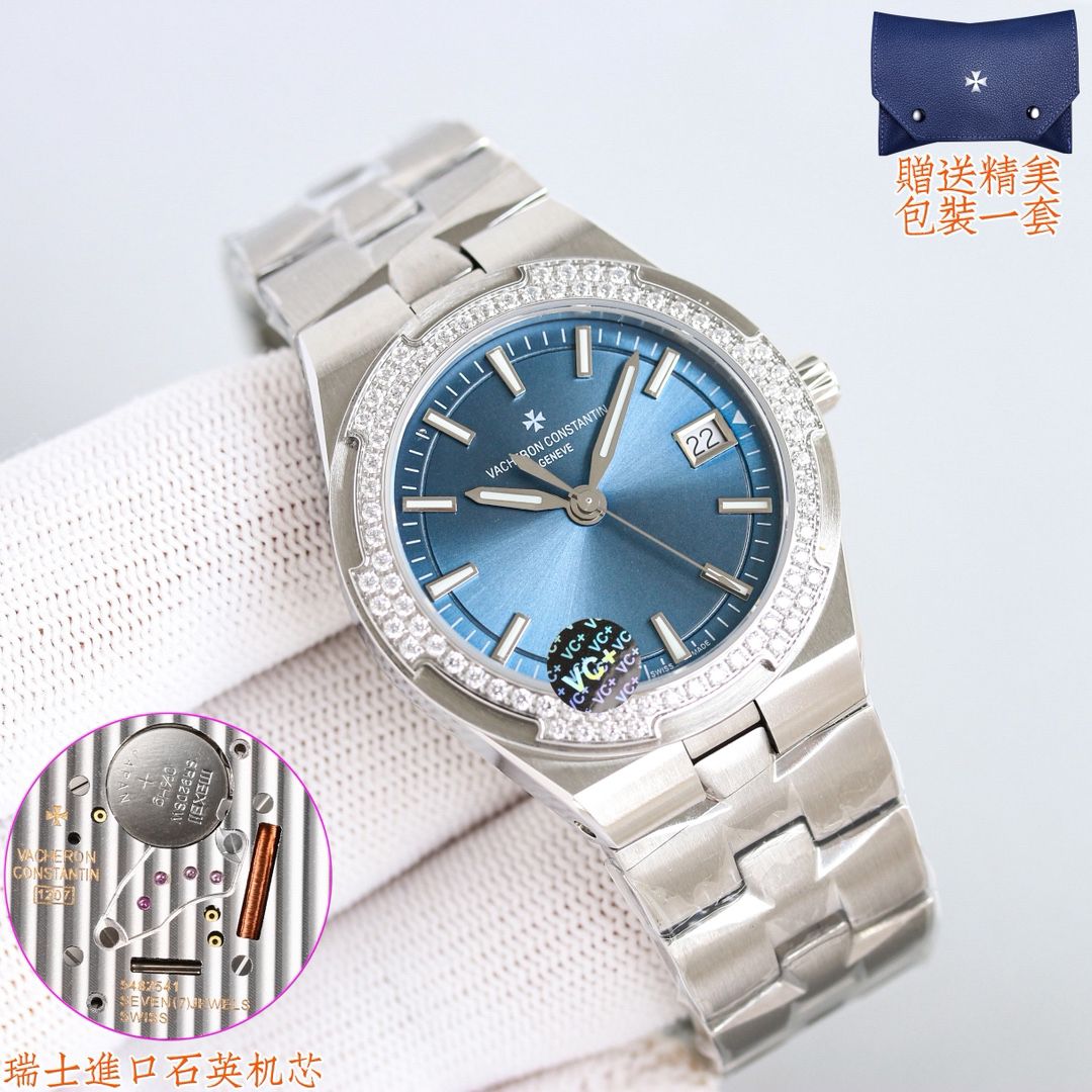 Vacheron Constantin Overseas 33mm Super Clone Watch with Cash on Delivery 1123793349 - front view