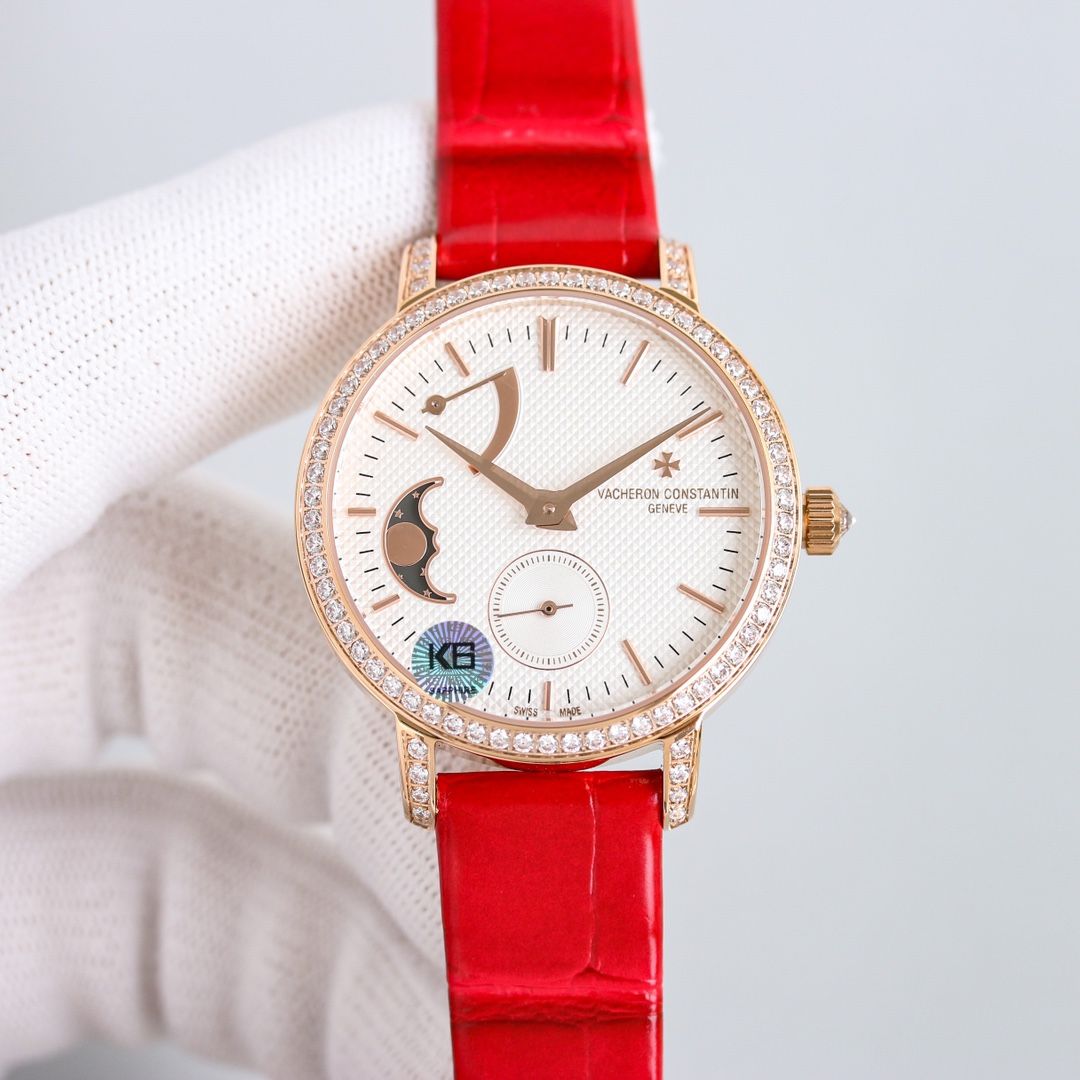 Vacheron Constantin Patrimony Moon Phase Luxury Replica Watch for Sale 979730369 - front view
