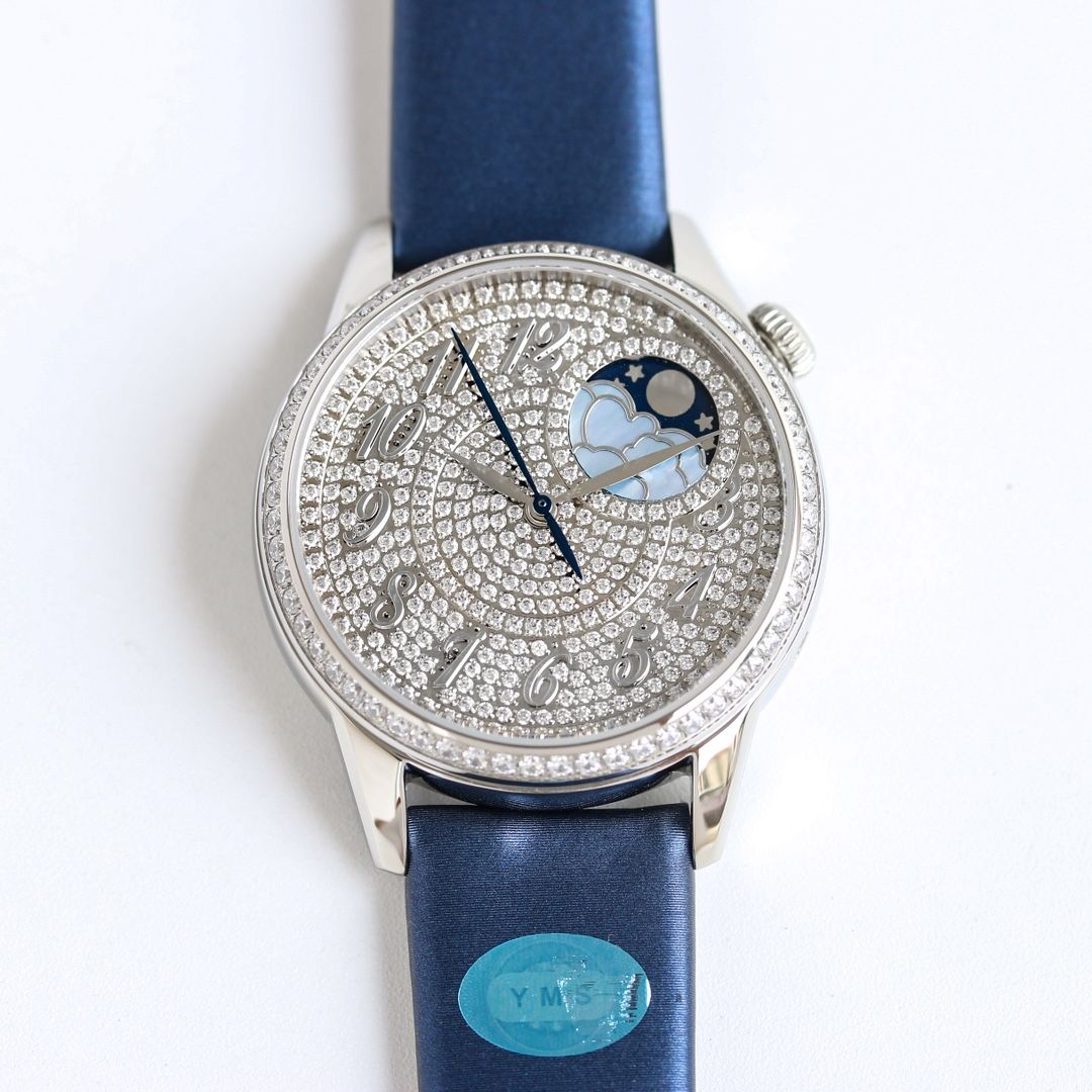 Vacheron Constantin Égérie Super Clone Ladies Watch with Moon Phase 1135499140 - side view