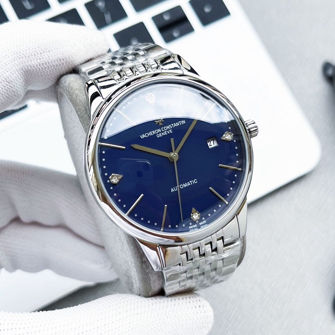 Vacheron Constantin Super Clone Men's Automatic Watch with Cash on Delivery 1035661963 - side view