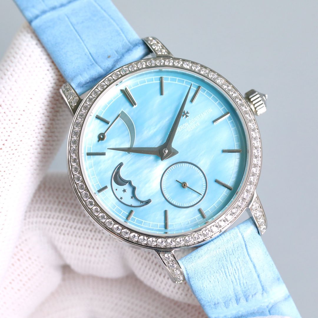 Vacheron Constantin Patrimony 1:1 Super Clone Moon Phase Watch 36mm 1045410243 - side view | Patrimony